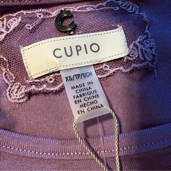 Cupio Lavender Long Sleeve Top with Ruffle Detail​ - Picture 2 of 4